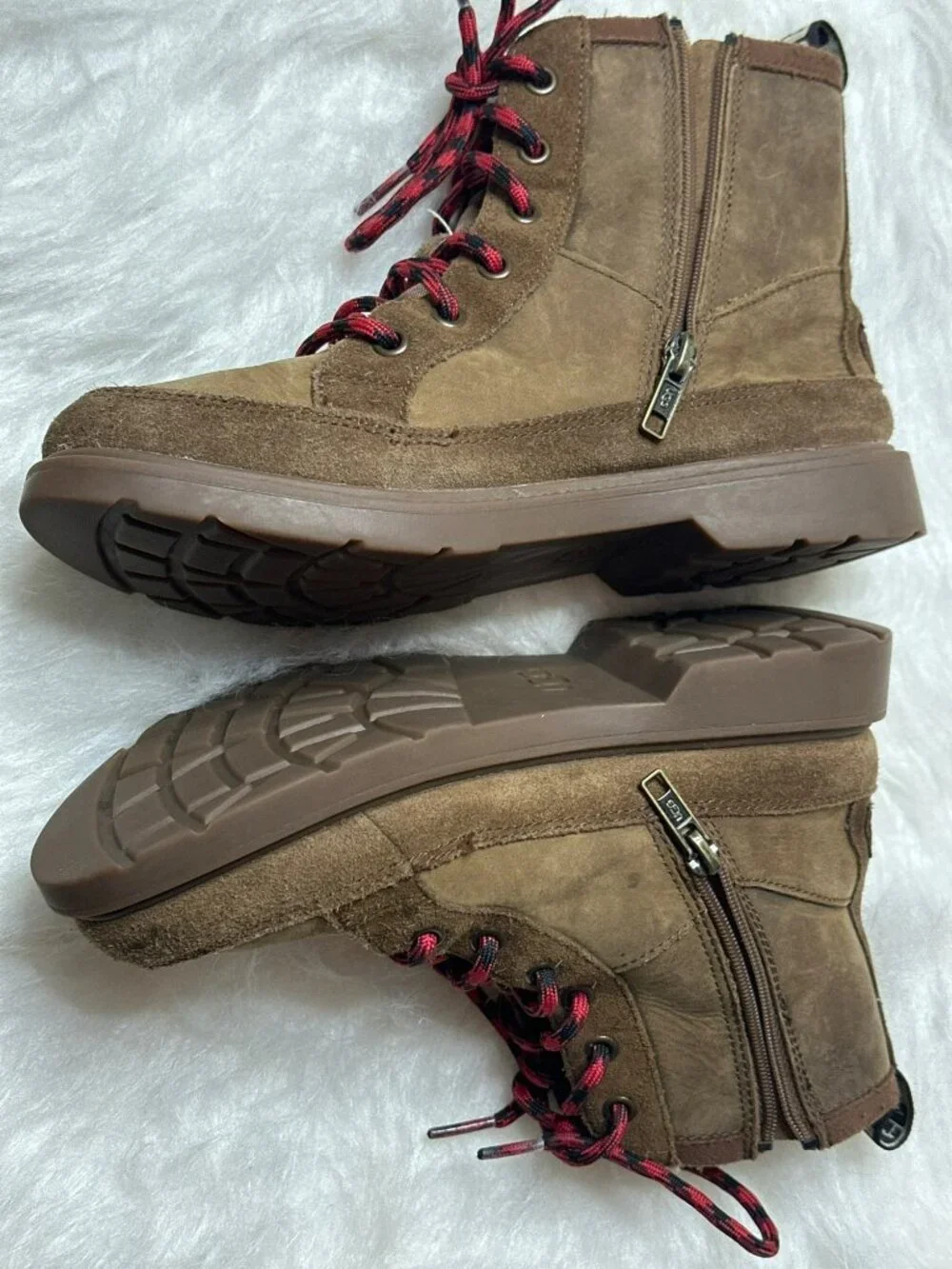 UGG Robley 1112458K Weather Lace Up Unisex Boots Brown 5 Boy Girl Youth